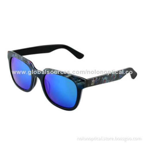 HD Animal pattern acetate sunglasses, 100% UV protection